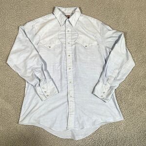 Vintage Pardners Pearl Snap Shirt Men's Long Sleeve Western Cowboy 70s 80s Large